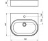 Раковина накладная  CERAMIC 550 O SLIM WALL XJX01155004:Чертеж 