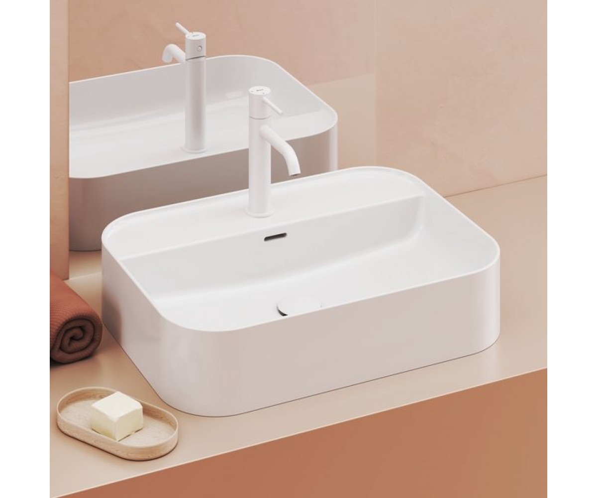 Раковина керамическая  CERAMIC 550 R SLIM SHELF XJX01155005:Фото 3