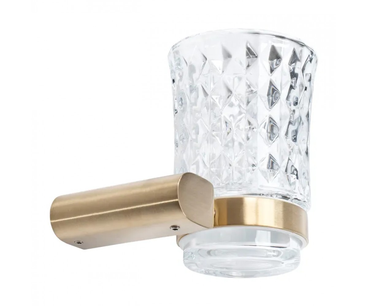 Стакан для зубных щеток REA 322224B BRUSHED GOLD  REA-77040:Фото 1