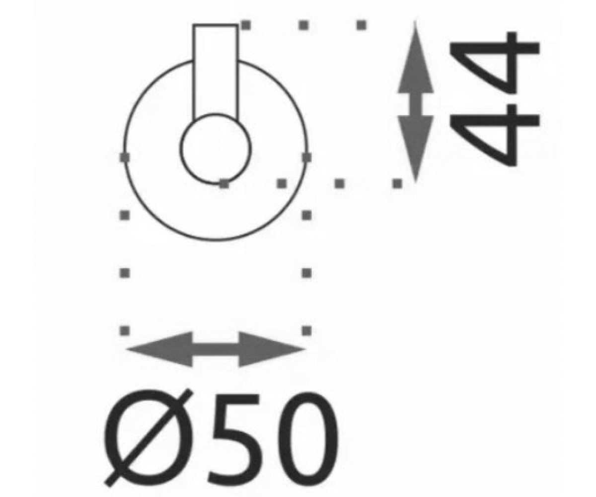 Крючок для ванной  MIST REA-80022:Чертеж 