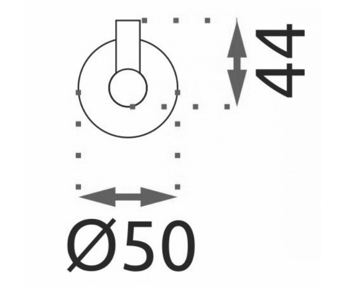 Крючок для ванной  MIST REA-80023:Чертеж 