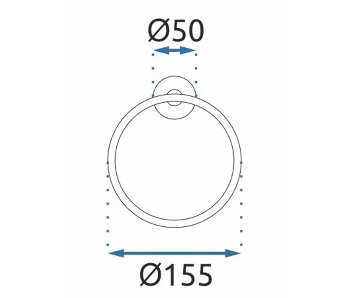Вешалка для полотенец  MIST REA-80027:Чертеж 