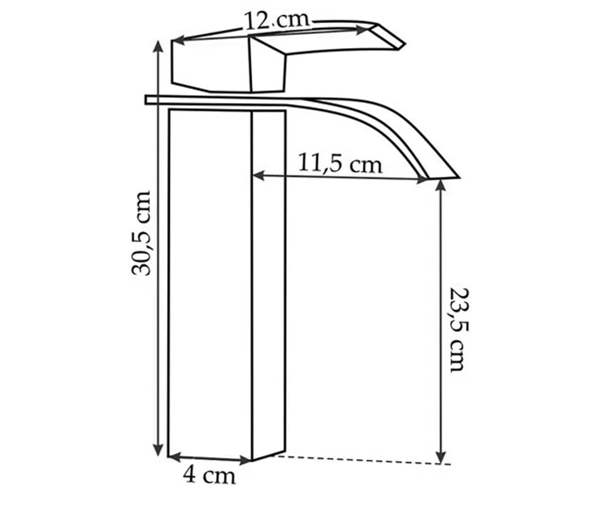 Смеситель каскадный  FALCON REA-B0252:Чертеж 