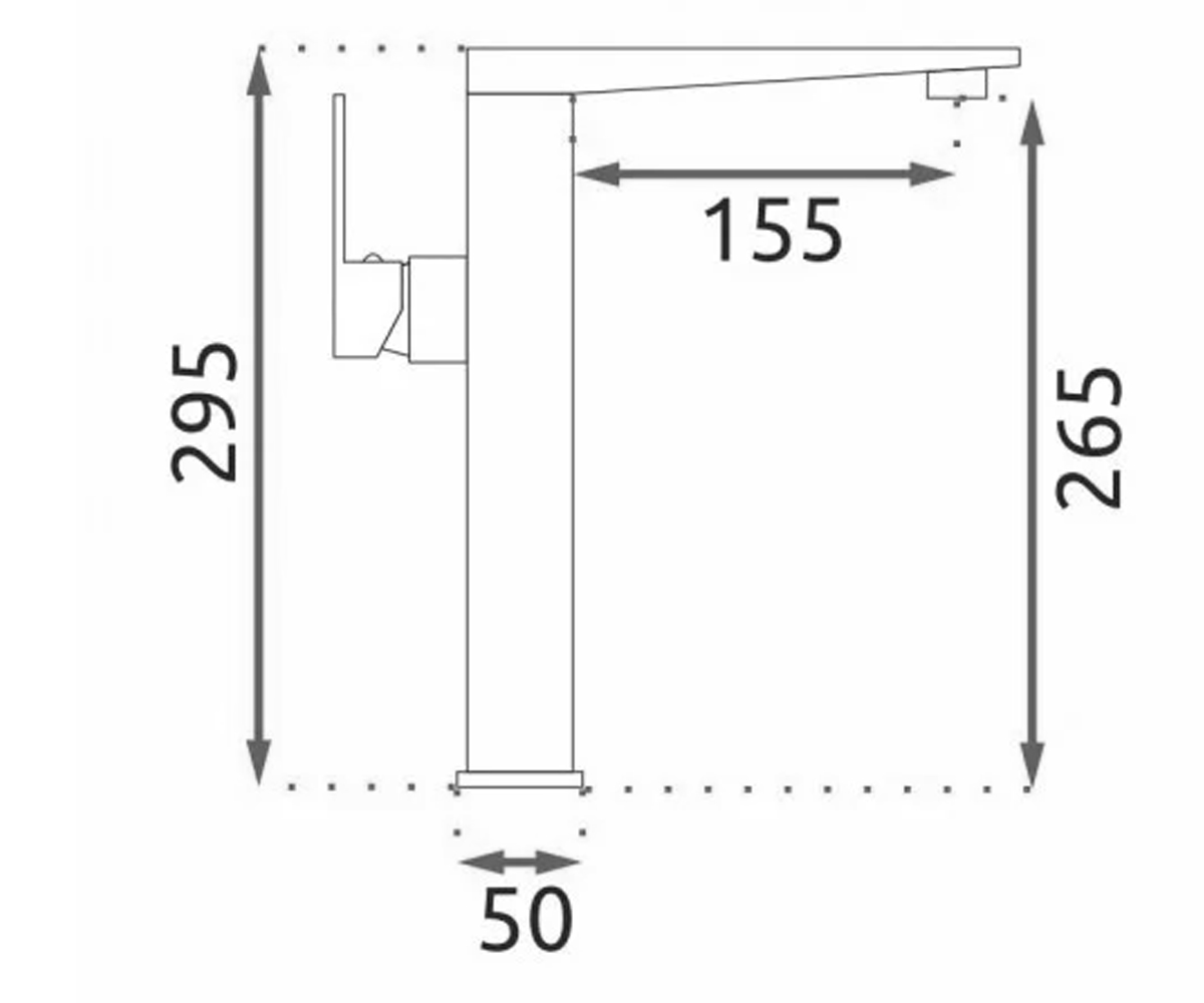 Смеситель для раковины  LEVI REA-B5137:Чертеж 