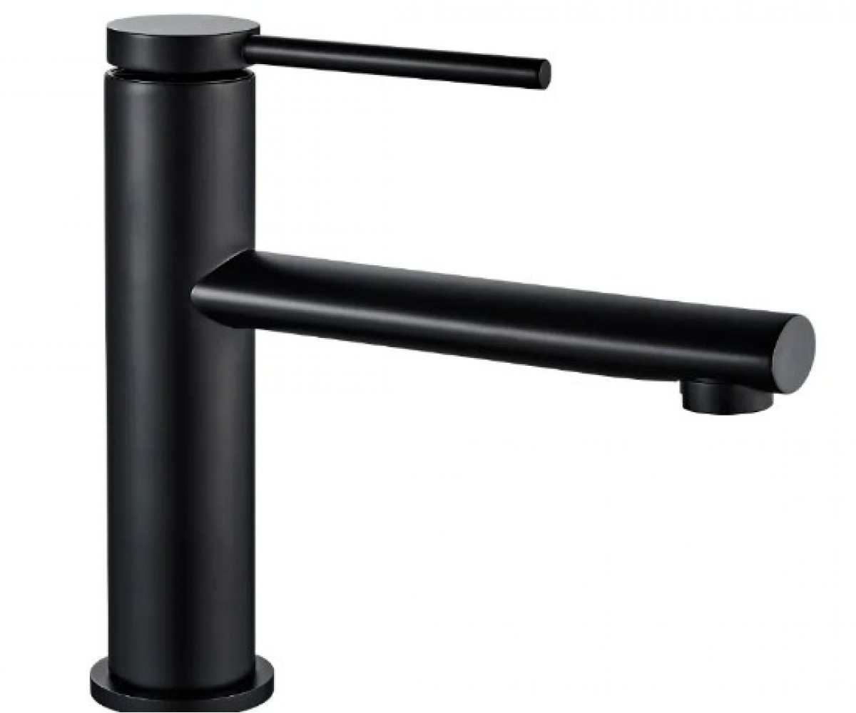 Чорний низький змішувач REA OVAL BLACK REA-B6516 REA-B6516