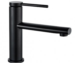 Чорний низький змішувач REA OVAL BLACK REA-B6516