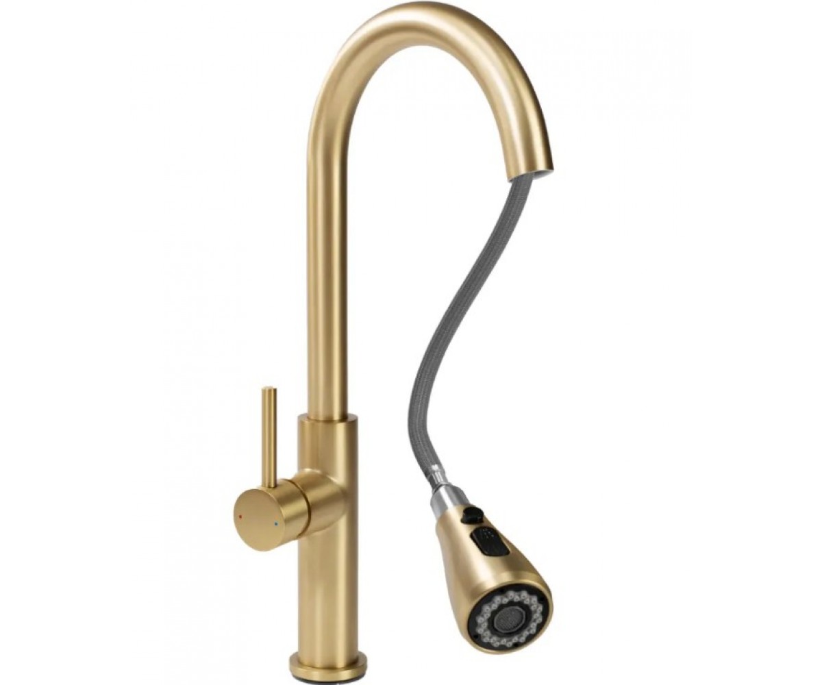 Кухонный смеситель  NEST BRUSHED GOLD REA-B6600:Фото 2