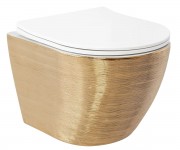 Безободковый унитаз REA CARLO FLAT BRUSH REA-C6942