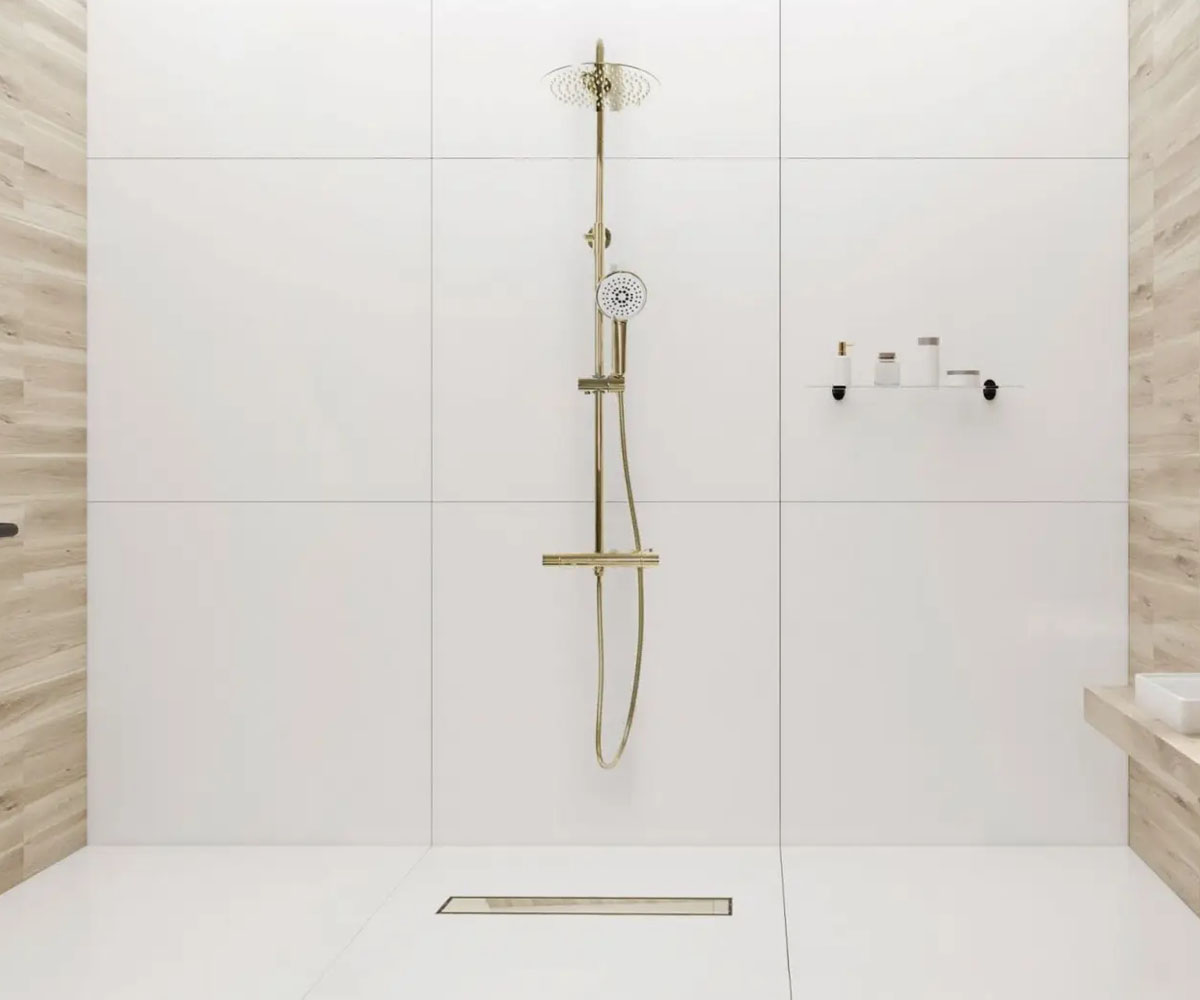 Душевой канал 60 см  PURE NEO MIRROR GOLD REA-G5610:Фото 2
