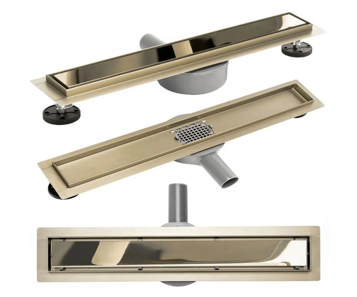 Душевой канал 60 см  PURE NEO MIRROR GOLD REA-G5610:Фото 3