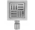 Трап для душа REA CROSS 12x12 NICKIEL BRUSHED  REA-G6200:Фото 2