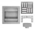 Трап для душа REA CROSS 12x12 NICKIEL BRUSHED  REA-G6200:Фото 3