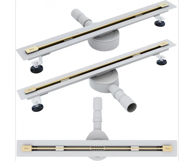 Душевой канал REA NEO 60 ULTRA SLIM PRO BRUSHED GOLD REA-G9803 REA-G9803