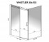 Кабина прямоугольная 80х100 см  WHISTLER REA-K0847:Чертеж 