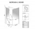 Квадратная кабинка 90х90 см  MORGAN REA-K7400:Чертеж 