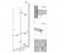 Душевая дверь  FOLD N2 REA-K7439:Чертеж 