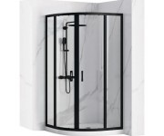 Кутова кабіна REA LOOK BLACK 80х80 REA-K7902