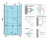 Душевая кабина  HEX BLACK 80X80 REA-K8969:Чертеж 