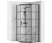 Душова кабіна розпашна REA HEX BLACK 90X90 REA-K8979