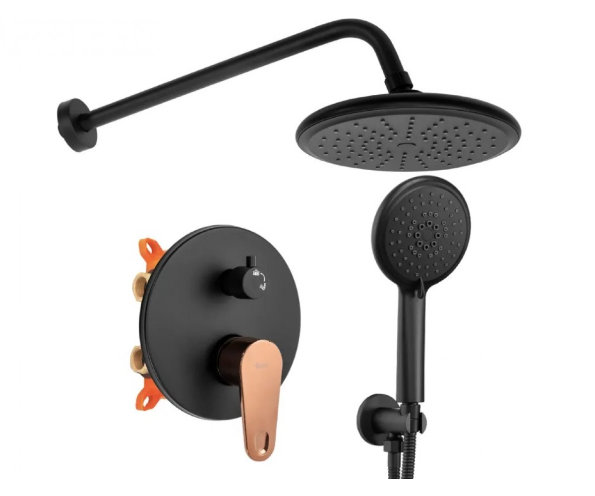 Душова система REA MILD BLACK ROSE GOLD + BOX REA-P9143 REA-P9143