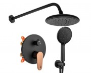 Душова система REA MILD BLACK ROSE GOLD + BOX REA-P9143