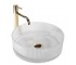 Накладний круглий умивальник REA INGRID TRANSPARENT 40 REA-U0278 REA-U0278