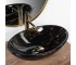 Раковина  PAMELA BLACK MARBLE SHINY REA-U5067:Фото 2