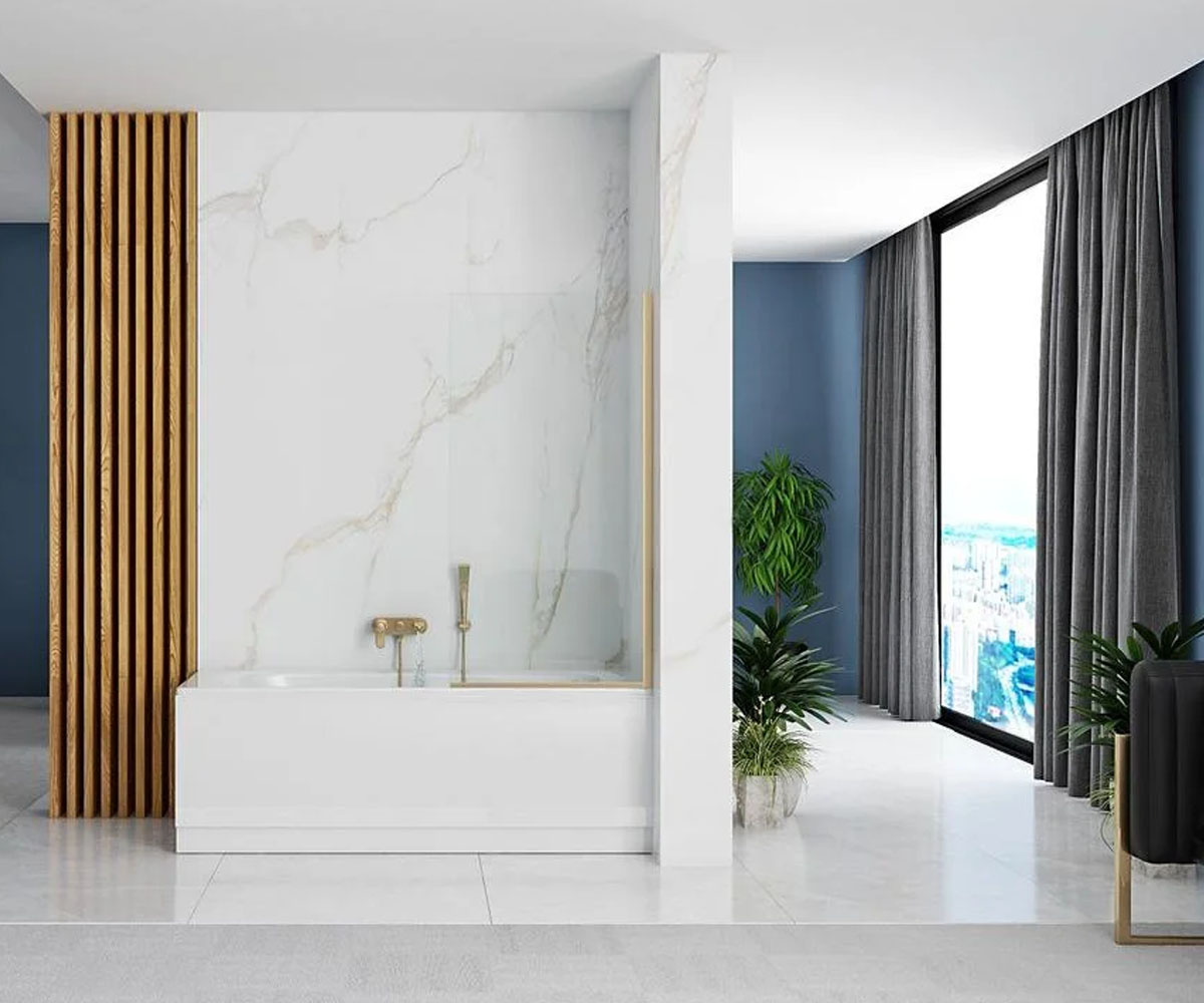 Ширма для ванны 70х140 см  ELEGANT REA-W5600:Фото 4