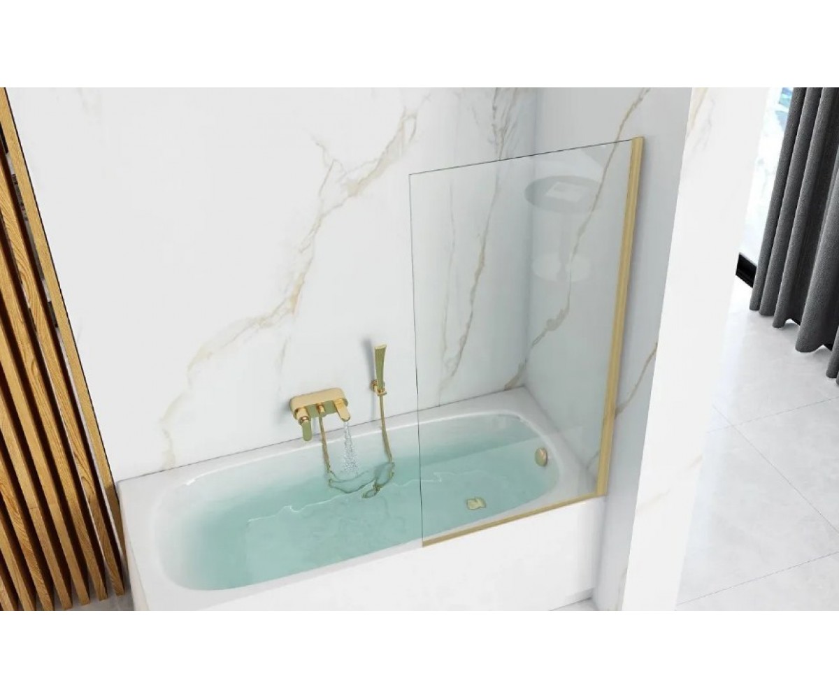 Ширма для ванны  ELEGANT BRUSHED GOLD 70 REA-W6600:Фото 2