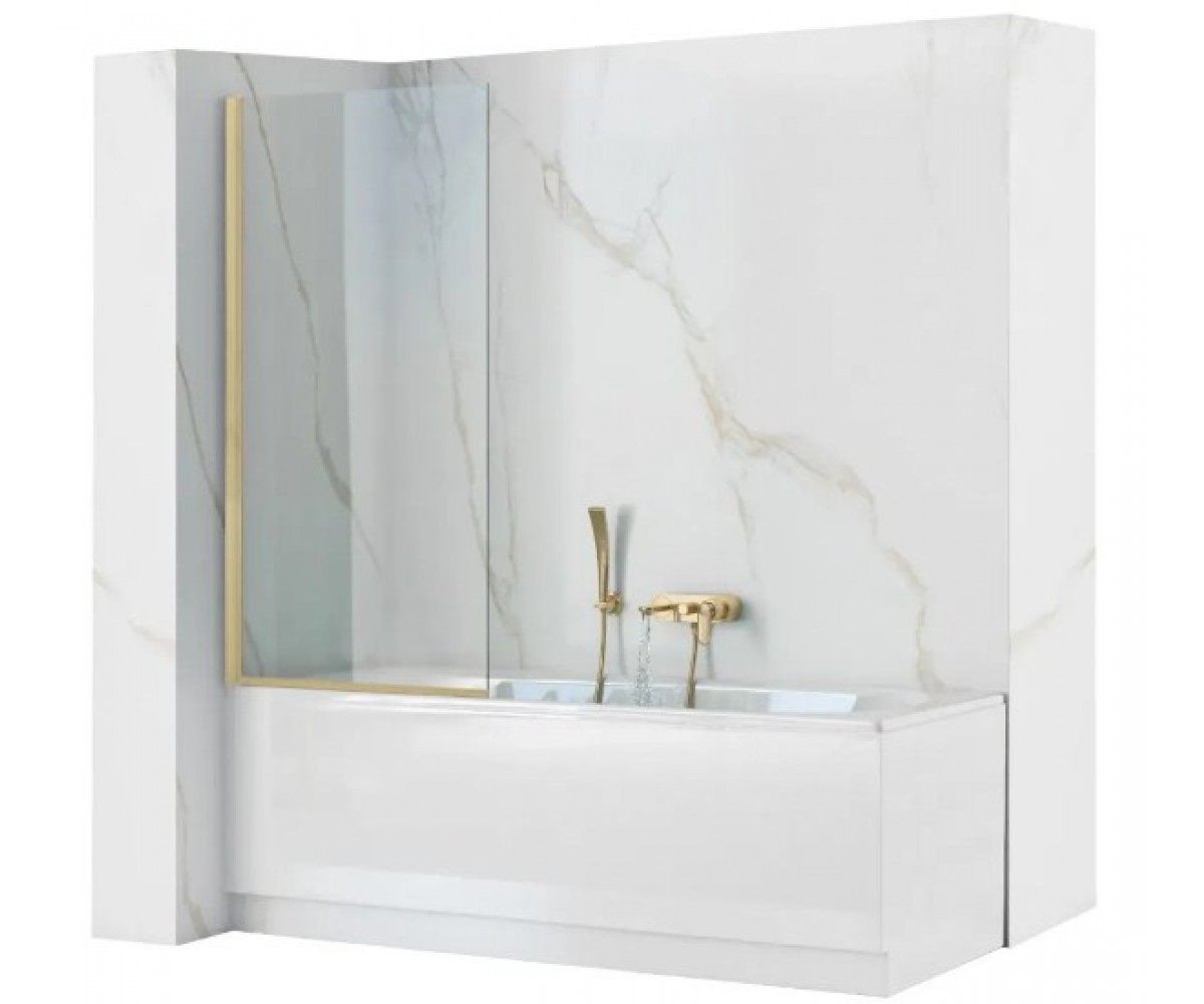 Ширма для ванны REA ELEGANT BRUSHED GOLD 80 REA-W6601 REA-W6601