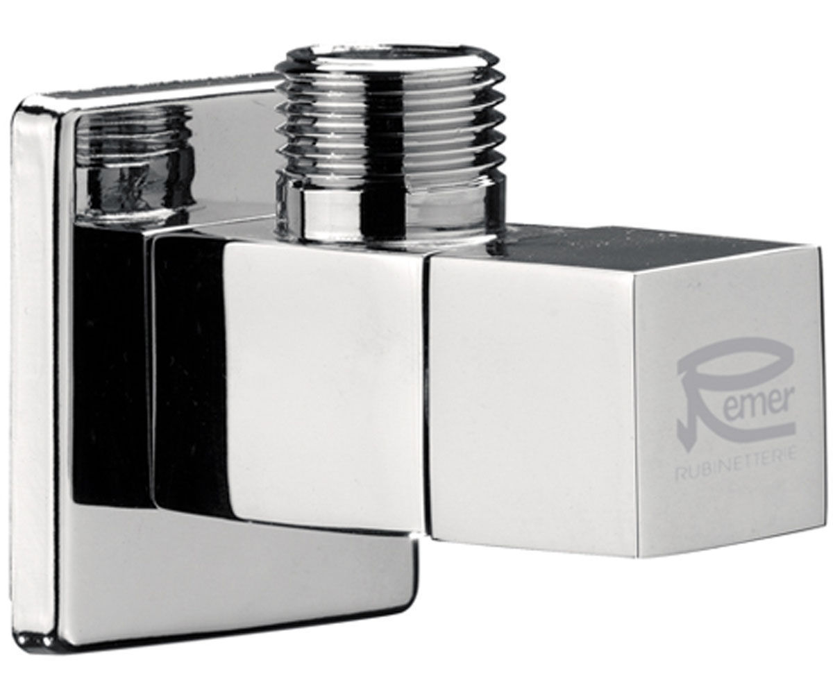 Кран кутовий 1/2х3/8 REMER SQUARE 128S1238 128S1238