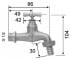 Кран для воды  20012:Чертеж 