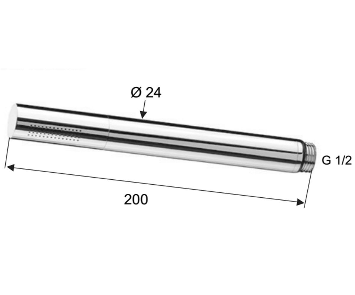 Лейка для душа  MINIMAL 317MM:Чертеж 