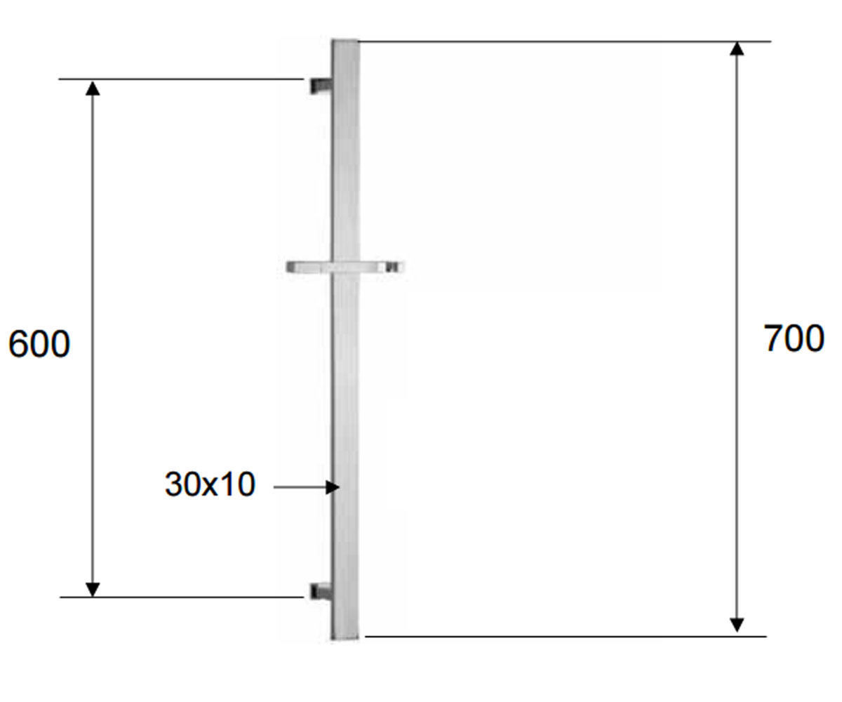 Стойка латунная  FLAT 317R:Чертеж 