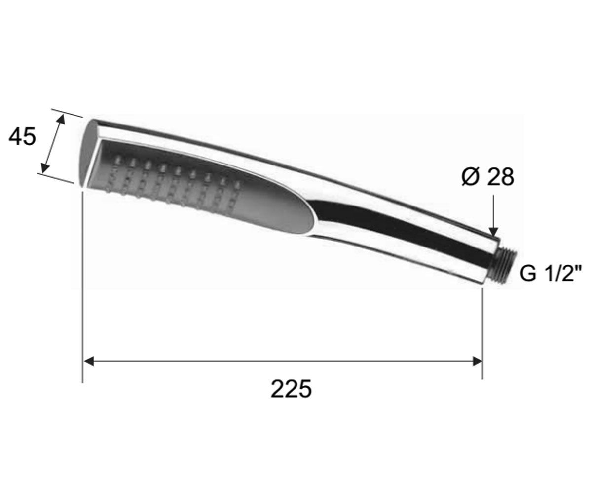 Однорежимная лейка  TORCH 317TH:Чертеж 