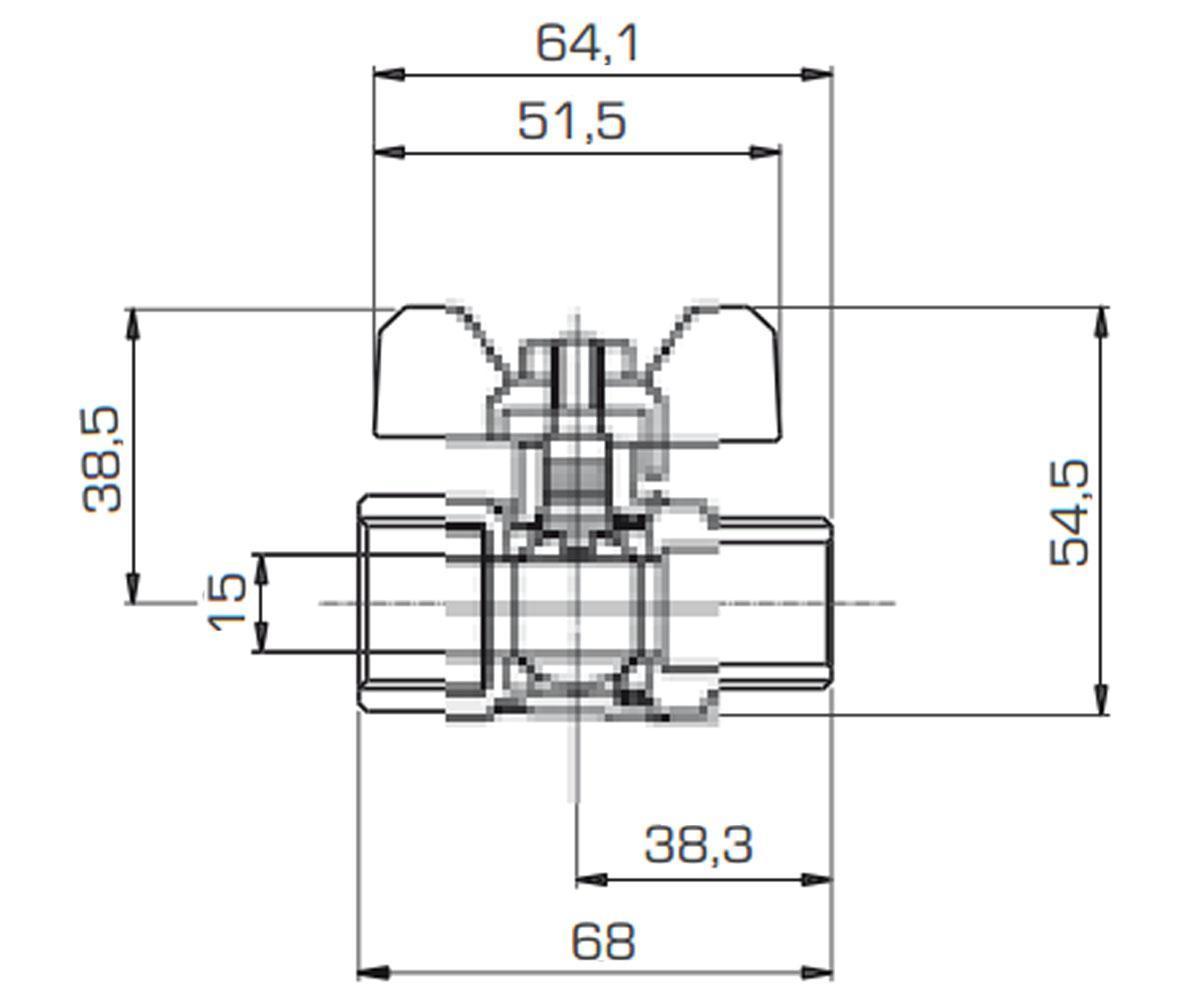 Кран для сантехники  SEVEN 361MF12:Чертеж 