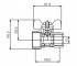 Кран для сантехники  SEVEN 361R1234:Чертеж 
