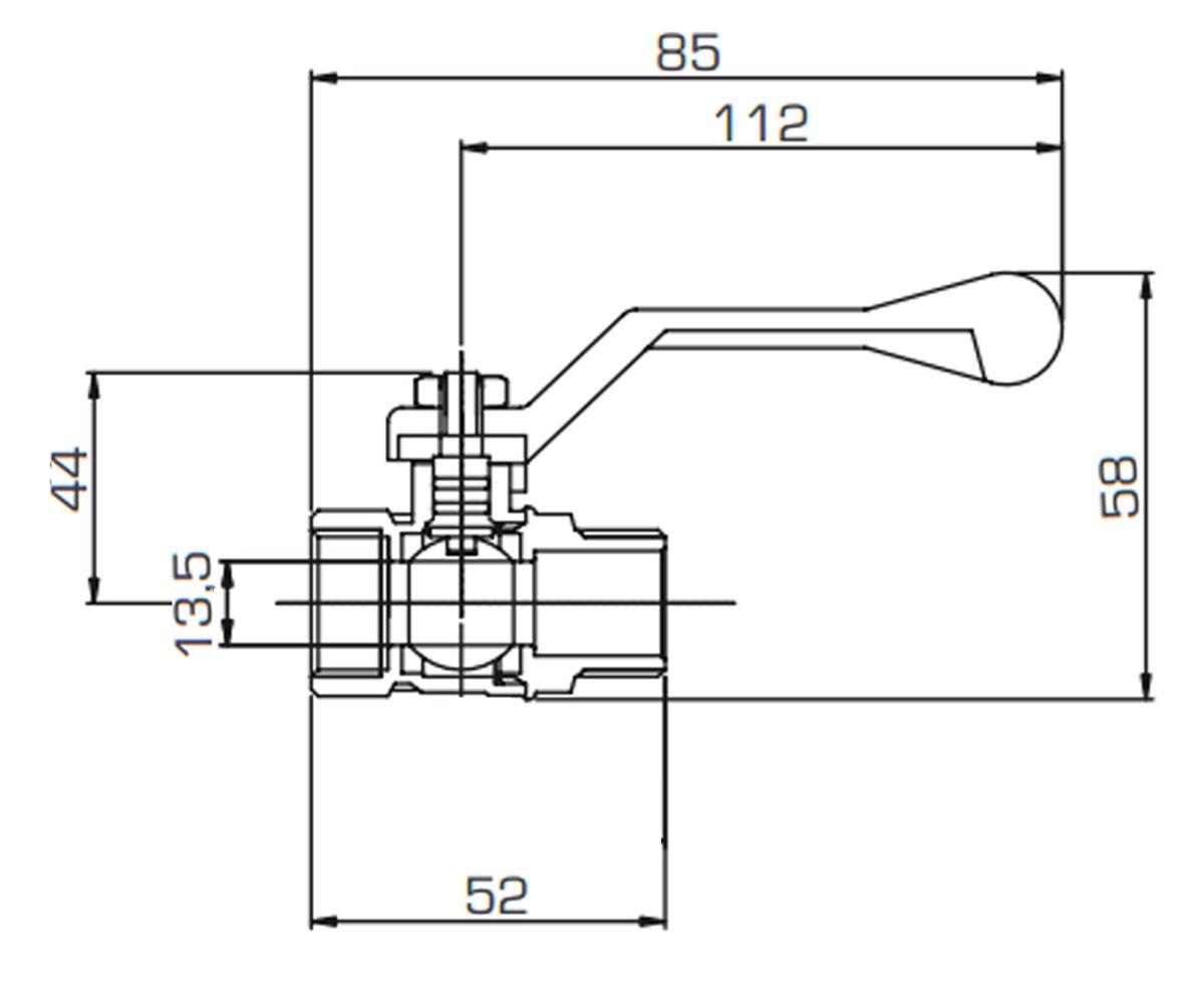 Кран для воды  STANDARD 362MF12:Чертеж 