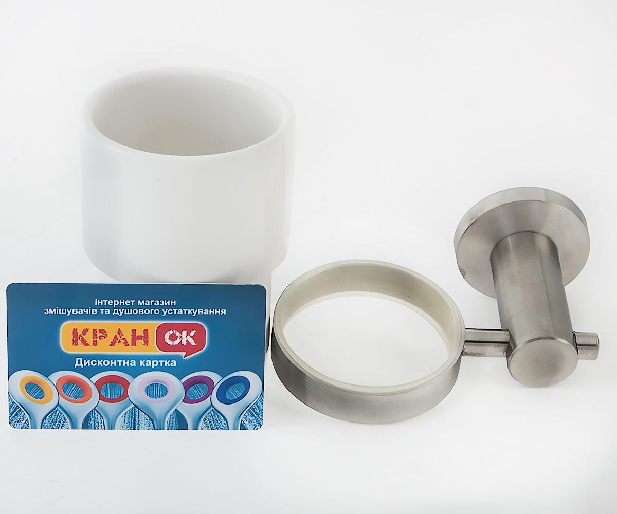 Стакан керамический  MINIMAL INOX MI 15 INOX:Фото 2