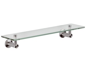 Скляна полиця з власниками REMER MINIMAL INOX MI 20 INOX