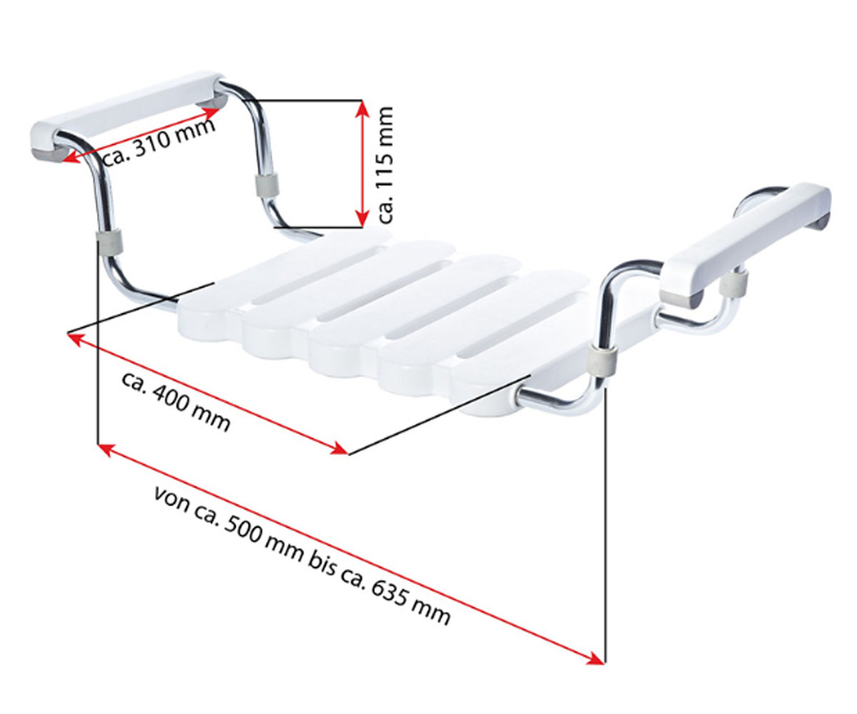 Сиденье для ванны  COMFORT A0040011:Чертеж 