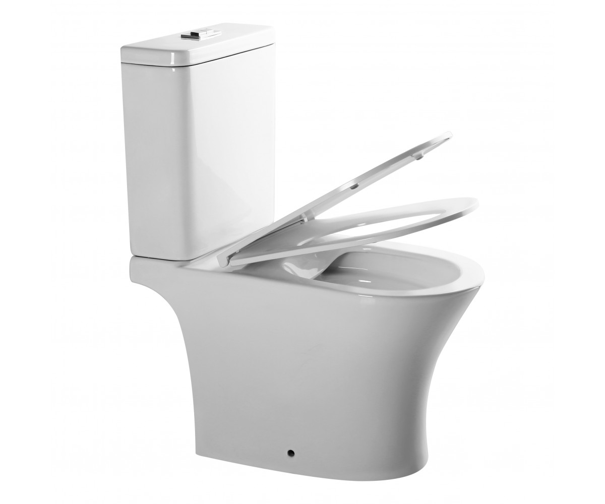 FIRM Rimless, підлоговий унітаз з бачком не пристінний 65*36*83 см, сидіння duroplast slow-closng  5018:Фото 2