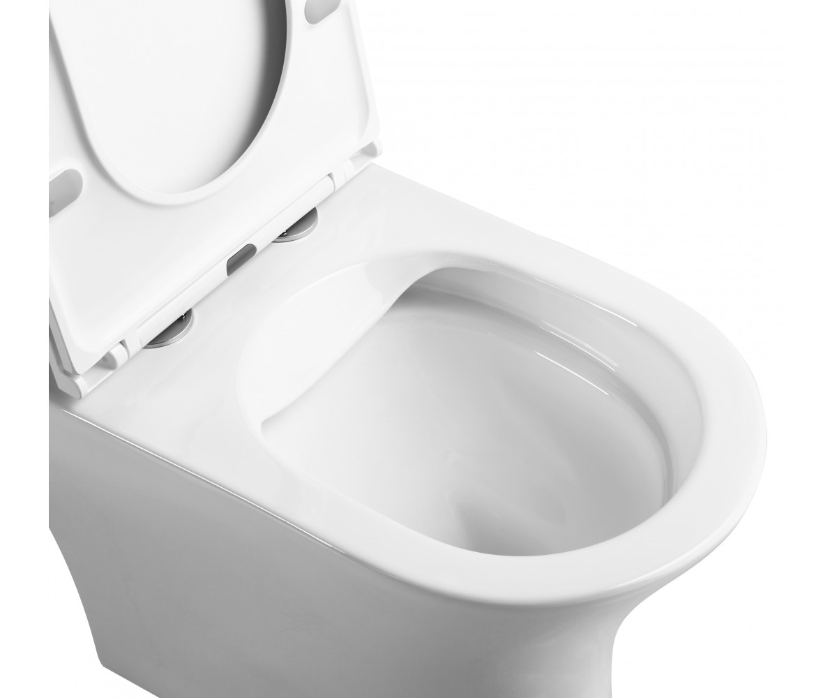 FIRM Rimless, підлоговий унітаз з бачком не пристінний 65*36*83 см, сидіння duroplast slow-closng  5018:Фото 3