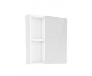 ATLAS дзеркальна шафа 60*60см, біла RJ  FU005-08WH