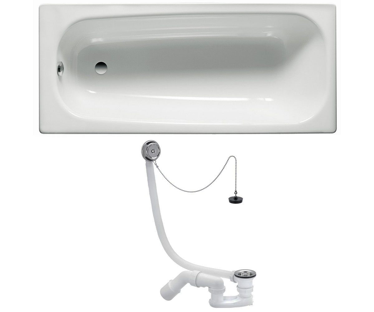 Ванна з сифоном 170х70 см ROCA CONTESA A235860000+311537 A235860000+311537
