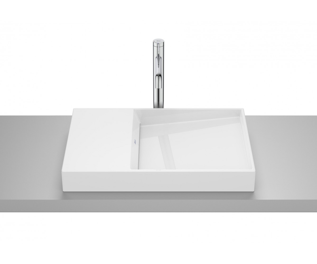 HORIZON-DASH асиметричний вимикач, 60*38 см, накладка, без кришки, білий ROCA  A32727900B A32727900B