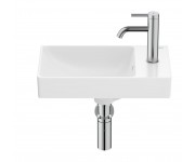 ONA асиметричний насос Compacto 45х26 см, з отвором ззаду, Fineceramic, білий ROCA ONA A327681000