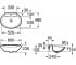 Раковина овальной формы  FONTANA A327877000:Чертеж 