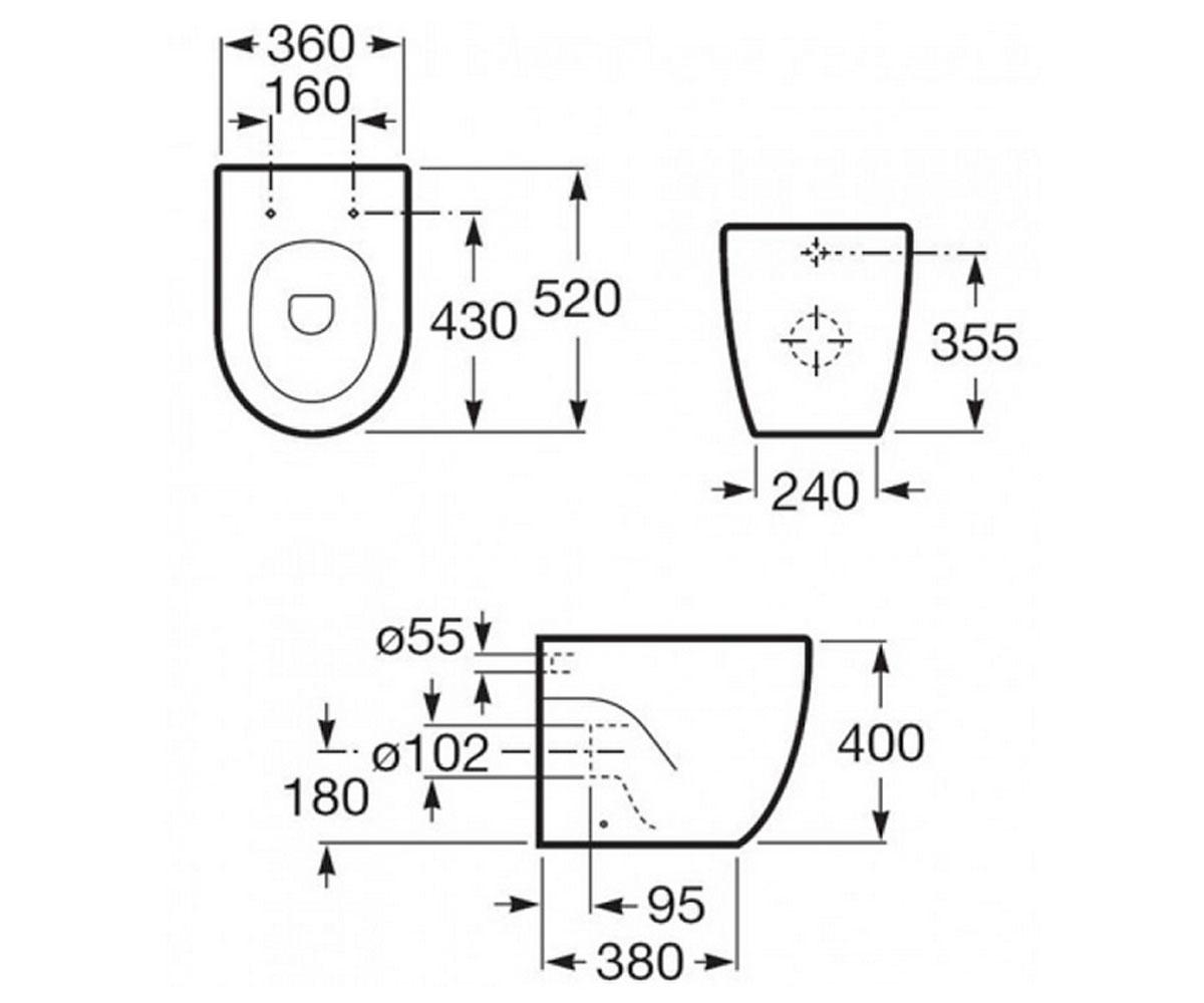 Чаша без крышки  MERIDIAN N A347247000:Чертеж 