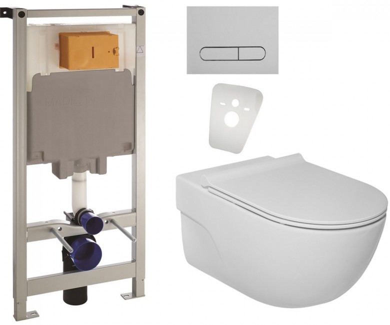 Унітаз з інсталяцією 4 в 1 ROCA MERIDIAN A34H240000+141515 A34H240000+141515